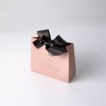 Handmade Luxury Black White Paper Bag Gift Custom Printed Shopping Bag