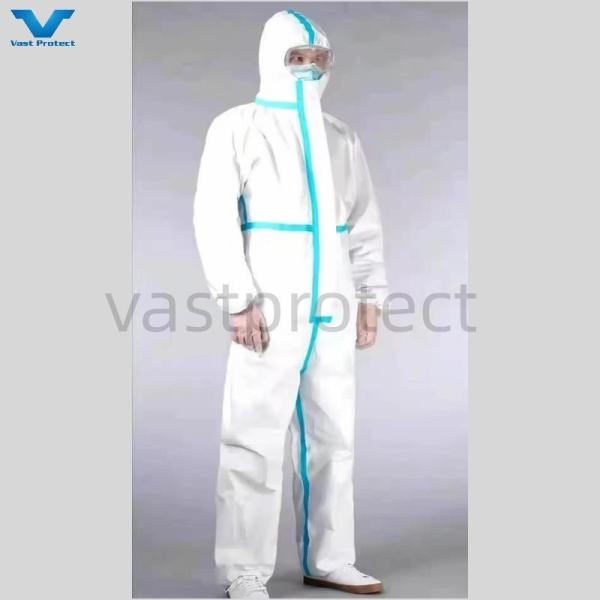 Customized S-5XL CE Type 4 5 6 50GSM-70GSM Microporous Industrial Disposable
