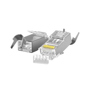 China High-Speed CAT7 Shielded Connectors w/ Metal Boots - Fluke Tested, Low Latency factory