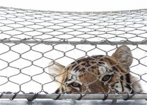 China Outdoor SS304 316 Diamond Wire Mesh Panels Webnet Stainless Steel Wire Rope Mesh Fencing factory