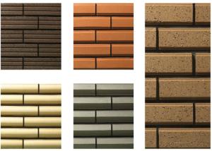 China Plane Surfaces Special Shaped Bricks , Clay Thin Veneer Brick Customized factory