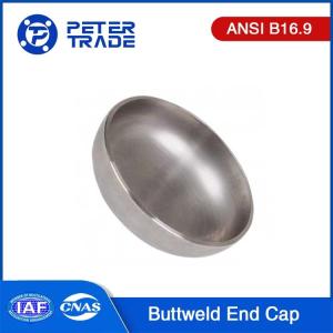China ASME B16.9 Stainless Steel Grooved End Pipe Fittings Buttweld End Cap ASTM A403 WP304 for Grooved Pipe Connections factory
