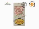 End Fold / Center Fold Clothing Hang Tags CMYK Printing Lamination Finishing