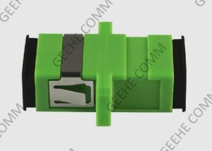 China Single Mode Simplex SC APC Fiber Optic Cable Adapter Green Color factory