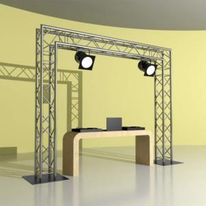 1M Design Customized 13ft height Portable Modular Aluminum Truss Stand Ground