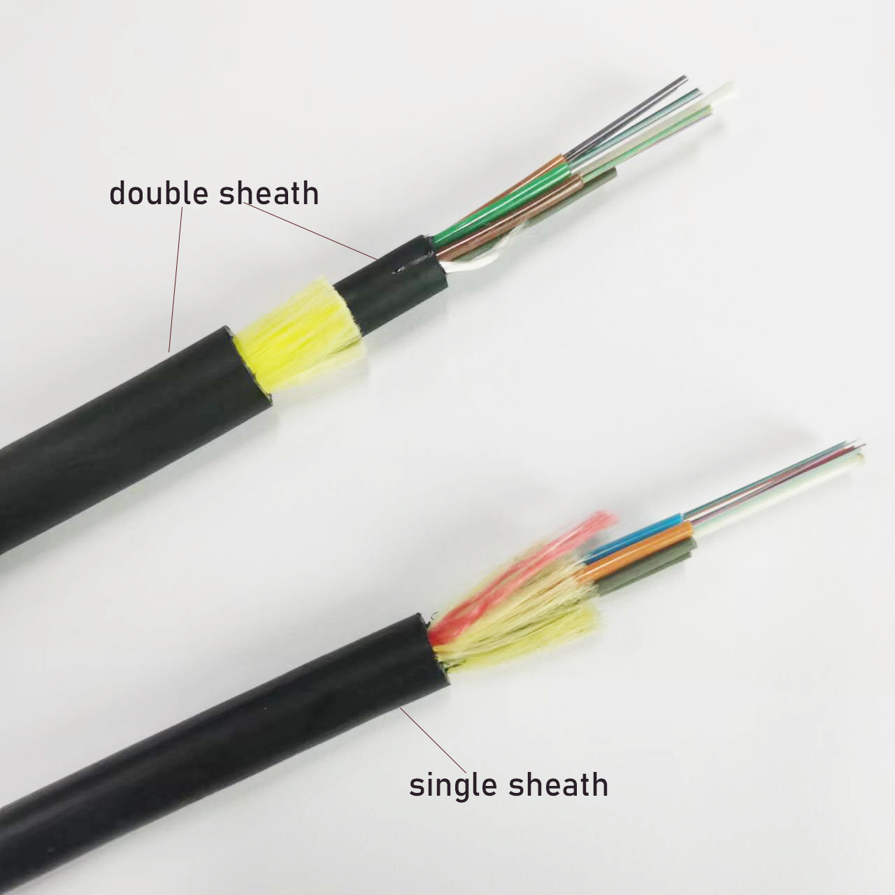 12 Core ADSS Outdoor All Dielectric Aerial Cable Optical Fiber Cable