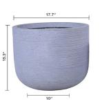 Grey Mottle Lightweight Tall Oval Concrete Planter Pots | Unique Design |