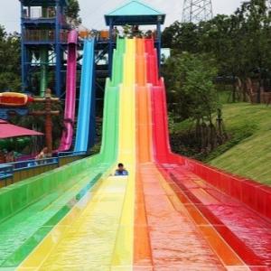 China Water Park Constructor Fiberglass Water Slide, Race Slide factory