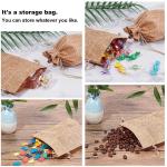 Customized Printed Jute Bags Storage Linen Drawstring Hessian Sacks