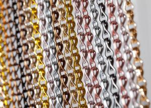 China Double Hook Chain Door Fly Screen Chain Link Mesh Curtains 90*210cm 100*200cm factory