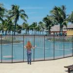1.2x3.6m Vinyl Fence Tape Mesh Swimming Pool PVC Coated Removable Fence