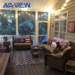 Double Hollow Glass Solarium Room Additions Weather Resistance