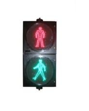 LED Static Pedestrian Traffic Light GE UV Resistance PC Housing For Traffic