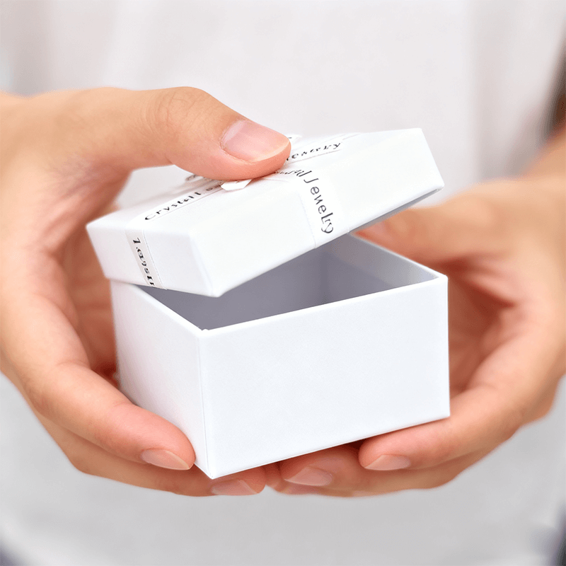 Custom Jewelry Packaging English Bow Ribbon Heaven Earth Square Box Elegant Carton Cover For Earrings Rings Boxes