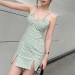 Backless Halter Neck Strap Backless 76cm Sexy Women Dresses