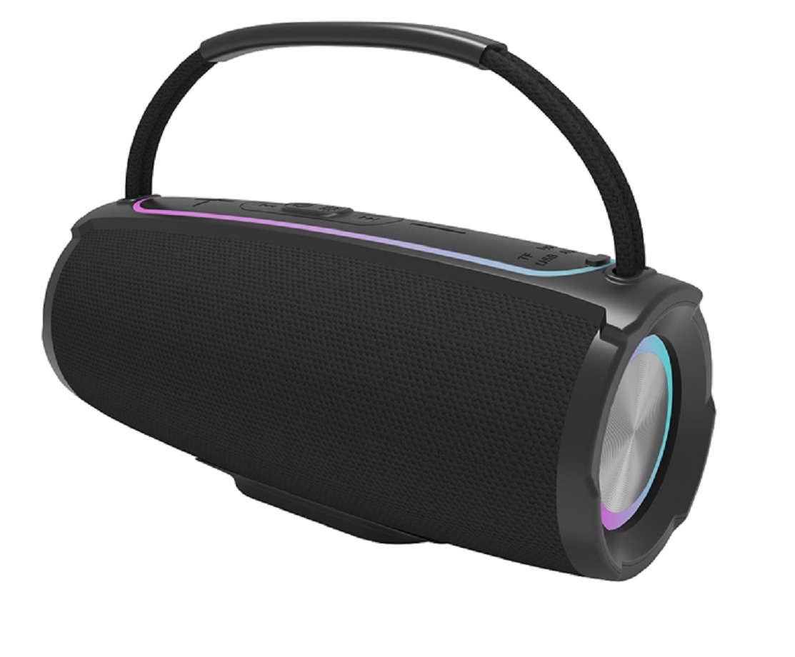 Dual 10W Bluetooth 5.3 Speaker 2600mAh Handle Design RGB Light & 4-Mode Playback AUX TF FM USB Flash Drive
