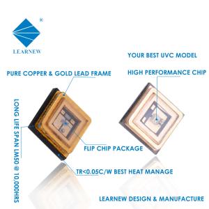 China Medical UV SMD 3535 UVC LED Chip 100mA 150mA 20mW For ICU Hospital Water Purifier factory