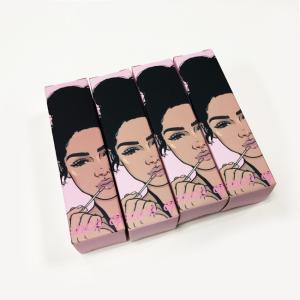 China Hot Sale Customized Glossy Lipgloss Tube Folding Cosmetics Packaging Paper Box factory