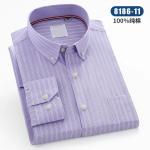 Men′s Oxford Textile Shirt Pure Cotton Spring and Autumn Long Sleeve Youth Shirt