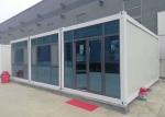 Grey White Structure Customized Detachable Glass Wall Container