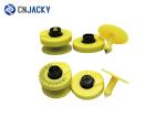 Feedlot Yellow Closed RFID TPU Rabbit Ear Tag For Cattle Livestock Rarrings