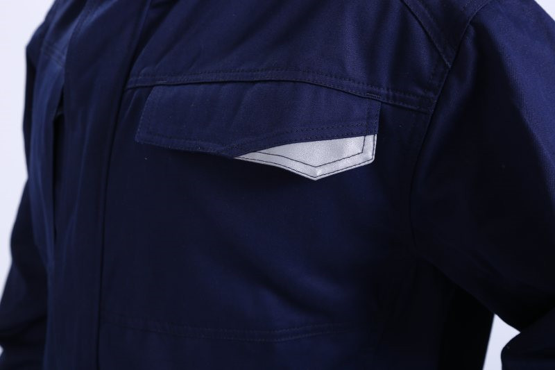 2 Side Pockets 280gsm Anti Static Workwear Fire Retardant Overall For Mining