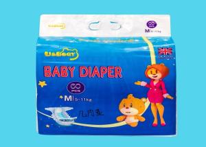 China White Breathable Backsheet Soft Baby Diaper 390*320mm Cartoon Printed factory