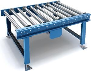 China 1200Kg Motorized Roller Conveyor combined with auxiliary devices factory