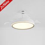 Contemporary Design 5 Speed LED Ceiling Fan with Hidden Blades 42 Inch Space