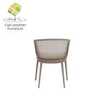 Iron Metal Dinning Chair for Colorful Outdoor Seating in Modern Restaurant