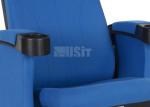 Custom Blue Color Commercial Theater Seating Embroidery Logo Easy Maintenance