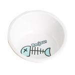 Brazil Bamboo Stand Pet Ceramic Bowl 17*14*8.5cm Paws Fish Double Dog Bowl Stand