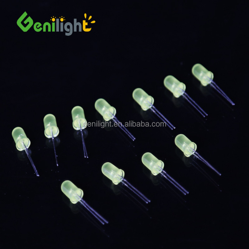 5mm Yellow Candle Light Flicker Diodes Bright LED Light with Max. Reverse Current 50uA
