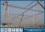 Hot Dip Galvanized / Painting Substation Steel Structures For Transmission Line