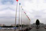 201 / 304 / 316 Stainless Steel Flag Pole With Three Types Reducer Tubes