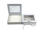 Clear PVC Window Foldable Gift Boxes Embossing / Hot Stamping Surface With