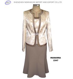 China ladies designer skirt suits wedding suit factory