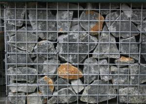 China 1.0X1.0X0.5m Welded Gabion Basket Wire Stone Cage 2X1X1m For Military factory