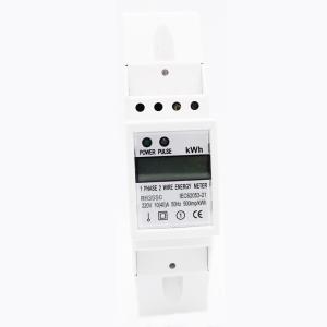 China Din Rail 220V 230V 80A 1 Phase 2 Wire Kwh Active Energy Meter factory