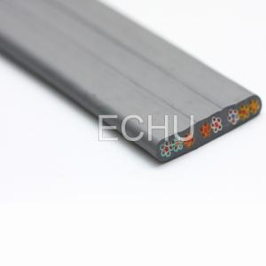 China Flat Traveling Cable for Elevator use, Shielded Flat Travel Cable 40cores factory