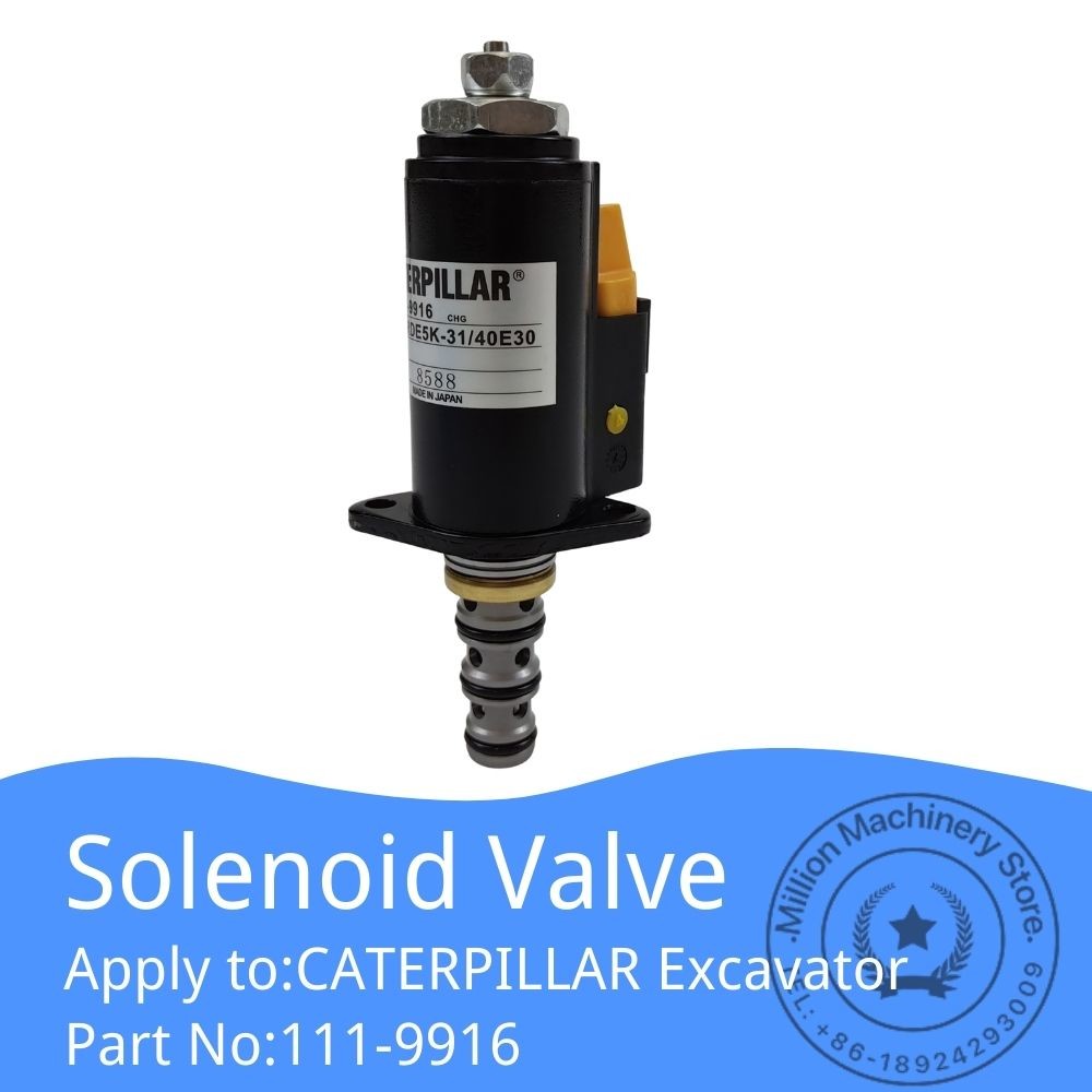 111-9916 KDRDE5K 40E30 Solenoid Valve For Excavator E320BC/D Hydraulic Main Pump Parts