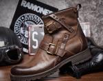 Genuine Leather British Retro Mens Martin Boots / Trendy Chelsea Boots