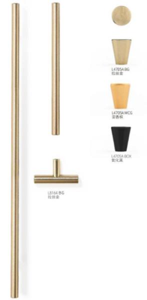 Solid Aluminium Alloy Recessed Mounted Furniture Cabinet Wardrobe Handle For