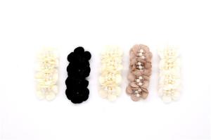 China Decorative Ladies Shoe Bow Clips Accessories Special Cloth Material factory