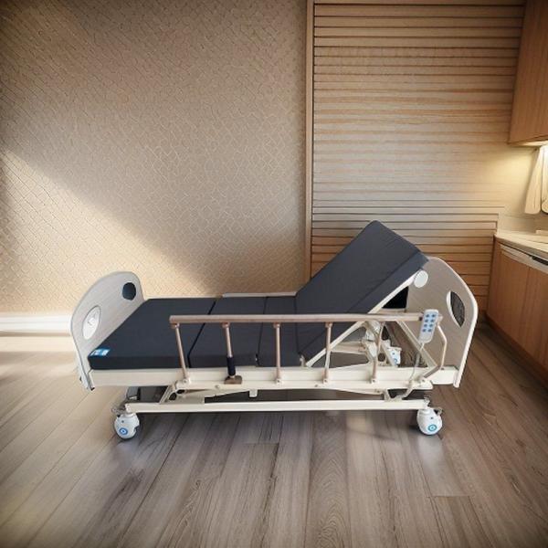 China Aluminum Alloy Frame Nursing Home Beds  Unfolded Medical Electric Bed factory