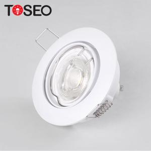 China Die Casting Alu Round Gu10 Recessed Downlight Fixtures Adjustable Downlight Fitting factory