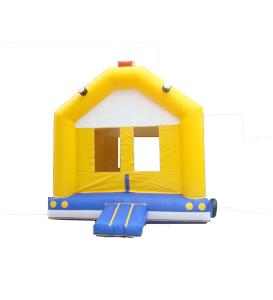 China Yellow Color Simple Model Inflatable Bouncy Castle 5*5*5m factory