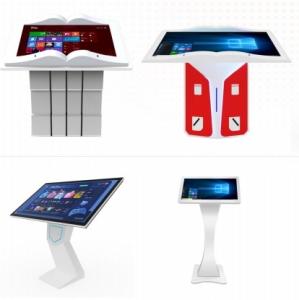 China 43 Inch Floor Standing Digital Signage Display 178 Degrees FCC Approval Advertising Kiosk Capacitive Touch With Android Or Windows System factory