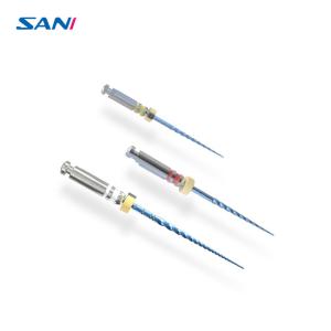 China Blue Nano Coating 28mm Safe Rotary Endo Files Stainless Steel factory