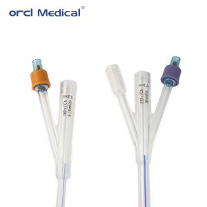 China All Silicone Urinary Foley Catheter 2 Way for Single Use Standard Balloon Urethral Suprapubic Use factory